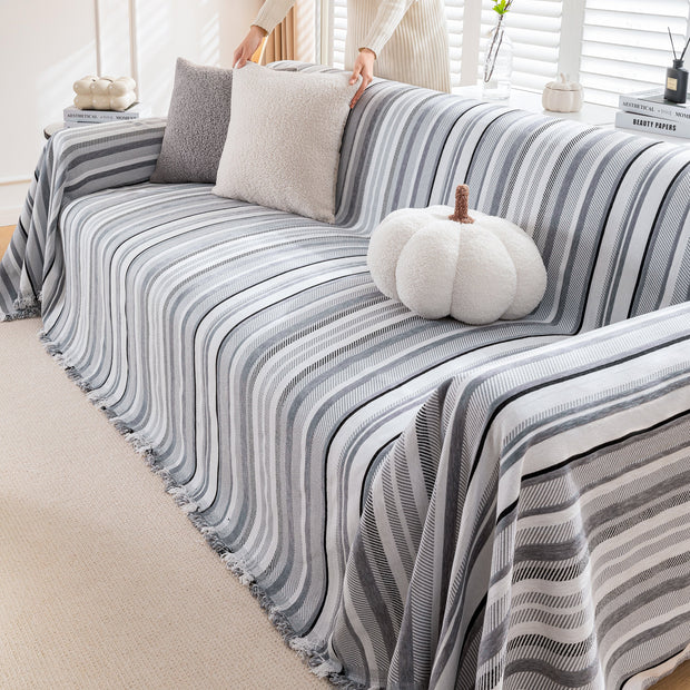 Slipcover KAS™ Modern Minimalist Sofa Throw Cover Cotton Knit Throws for Couch Scratch Proof Couch Cover