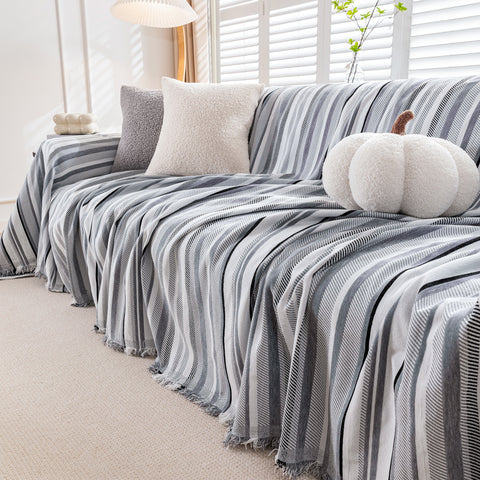 Slipcover KAS™ Modern Minimalist Sofa Throw Cover Cotton Knit Throws for Couch Scratch Proof Couch Cover