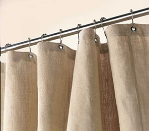Bean Products Natural Hemp Shower Curtain - Natural Linens