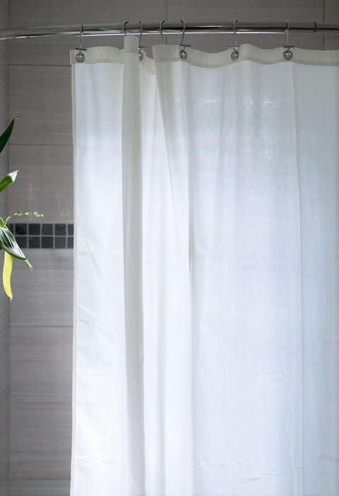 Bean Products Organic Hemp Shower Curtain - Natural Linens