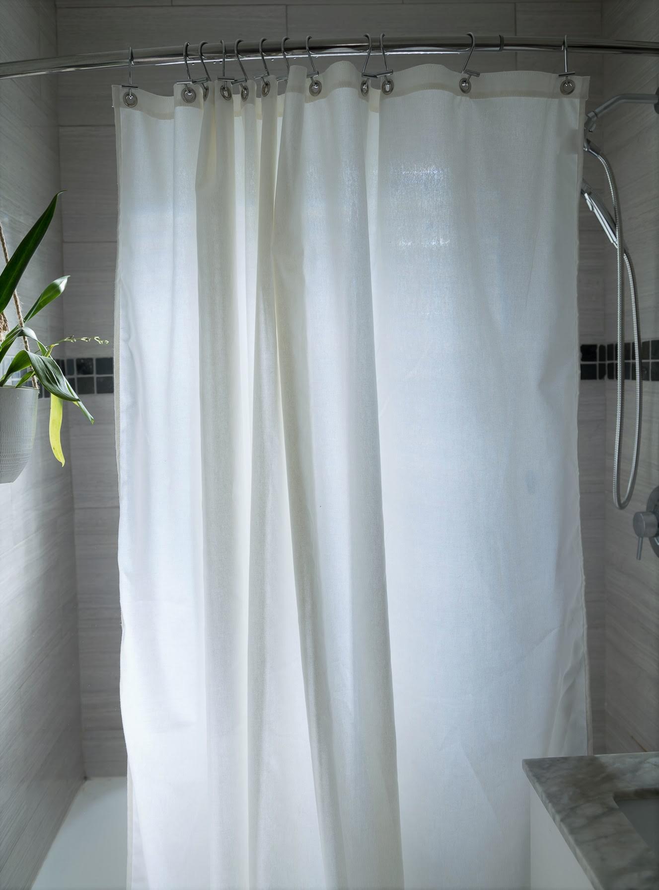 Bean Products Organic Hemp Shower Curtain Natural Linens
