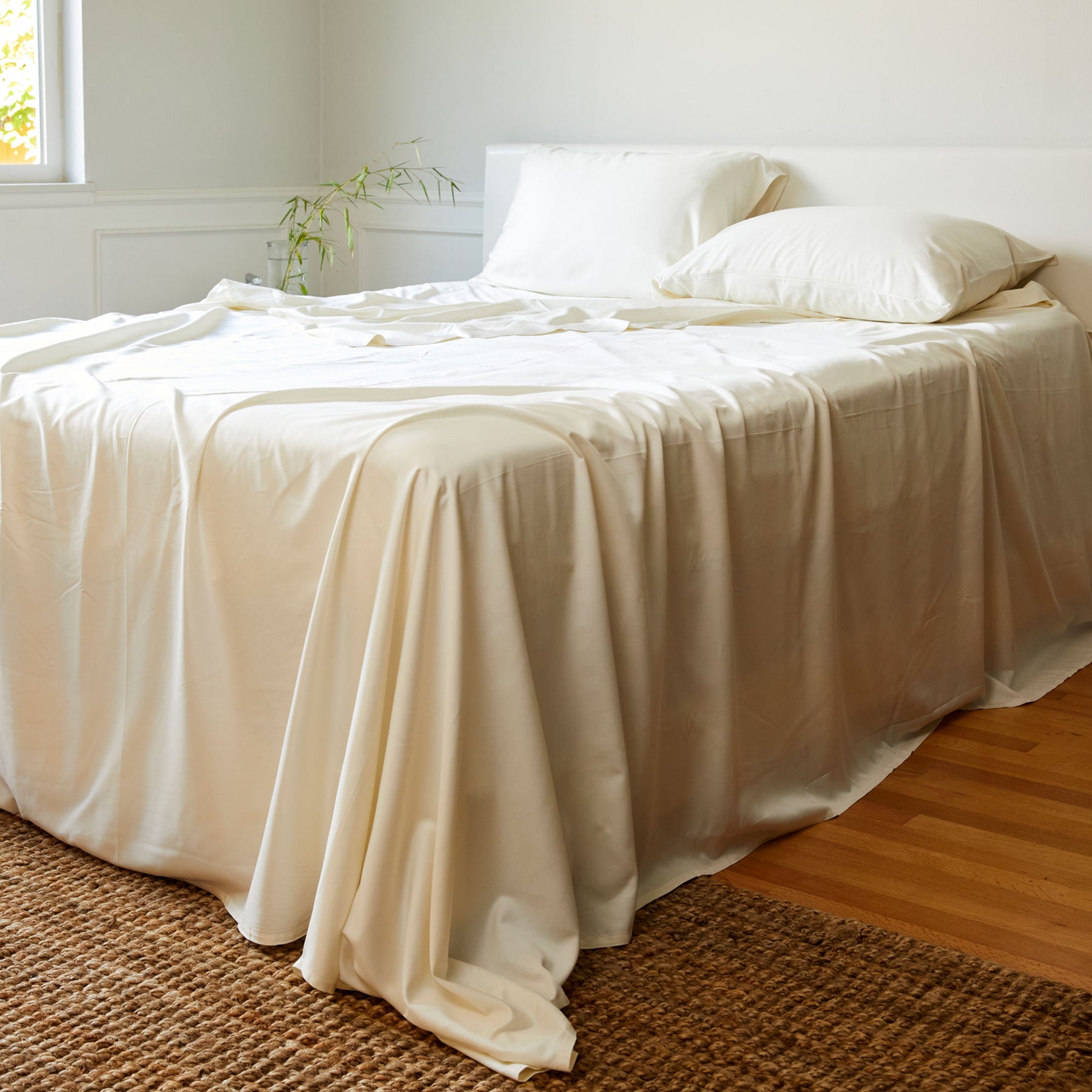 BedVoyage Luxury 100% Viscose from Bamboo Bed Sheet Set | Natural Linens