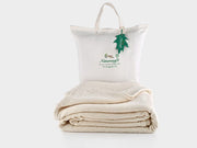 Organics and More Naturesoft Organic Cotton Chenille Herringbone Blanket/Bedspread - Natural Linens