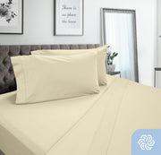 DreamFit® 100% Pima Cotton SPLIT Sheet Set - Natural Linens