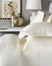 Bellino Millerighe 300TC Egyptian Cotton Individual Sheets - Natural Linens