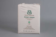 Sleep & Beyond Organic 300 TC Percale Duvet Cover Set