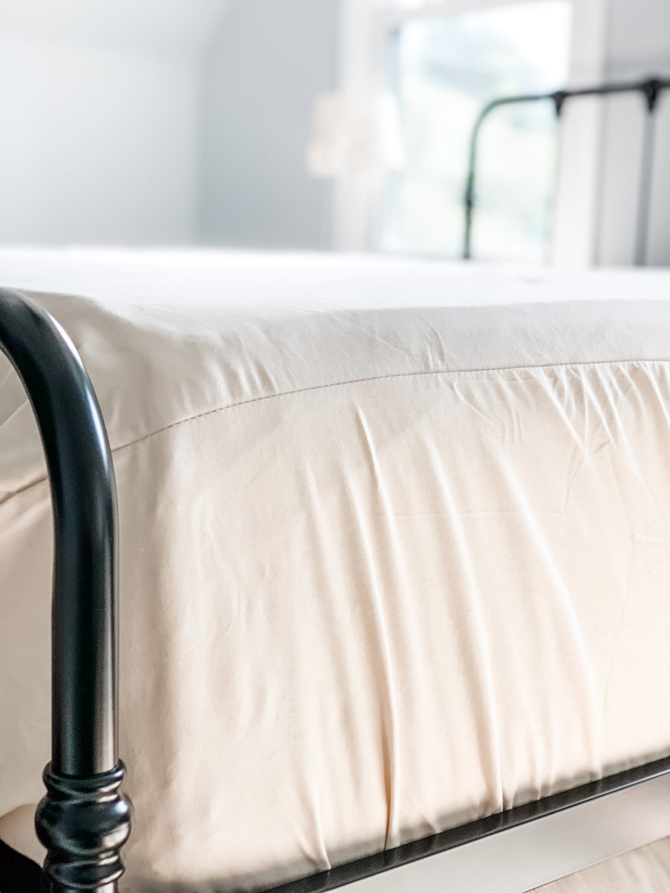 Sleep & Beyond Organic Cotton Waterproof Mattress Protector Natural Linens