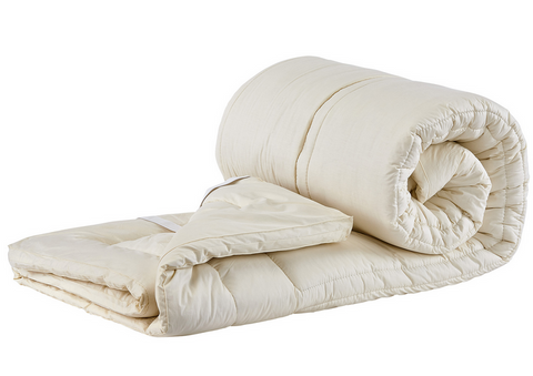 Sleep & Beyond Washable and Reversible Wool Mattress Pad - Cal King