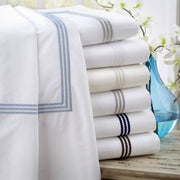 Downright Windsor 400 TC Egyptian Cotton Sheet Set with Piping - Natural Linens