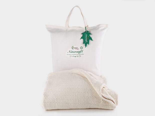 Organics and More Naturesoft Organic Cotton Blankets - Natural Linens