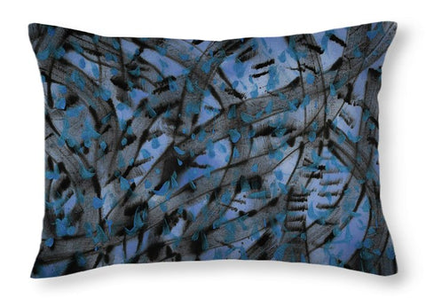EarthWise Designs Black and Blue - Throw Pillow