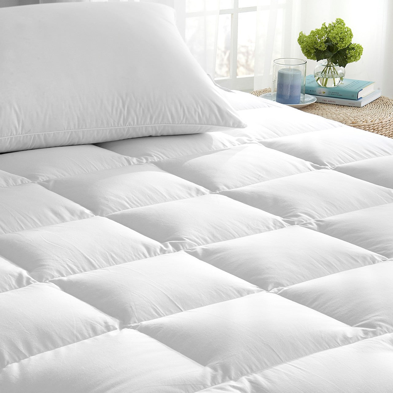 White Goose Down Bed Pillow 600 Fill Power