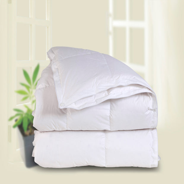 Downright 3-in-1 Anytime 600+ All Season White Goose Down Comforter - Natural Linens