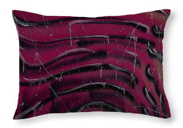 EarthWise Designs Fuchsia Waves - Throw Pillow