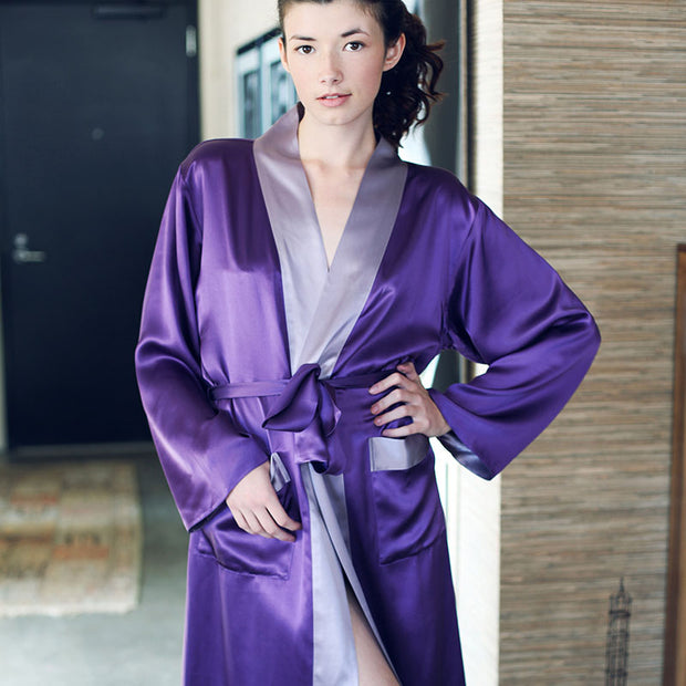 kumi kookoon Long Robe - Natural Linens