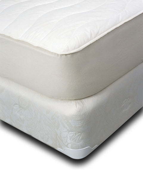 Natura Washable Fitted Wool & Cotton Mattress Pad - Natural Linens