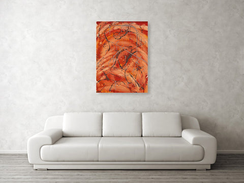 EarthWise Designs Orange Swirl - Canvas Print