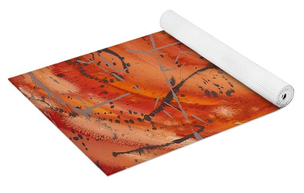 Orange Swirl - Yoga Mat