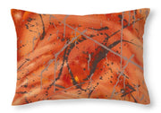 EarthWise Designs Orange Swirl - Throw Pillow
