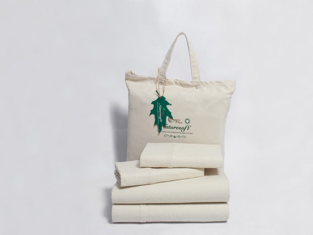Organics and More Naturesoft Organic Cotton Flannel Sheets & Pillowcases - Natural Linens